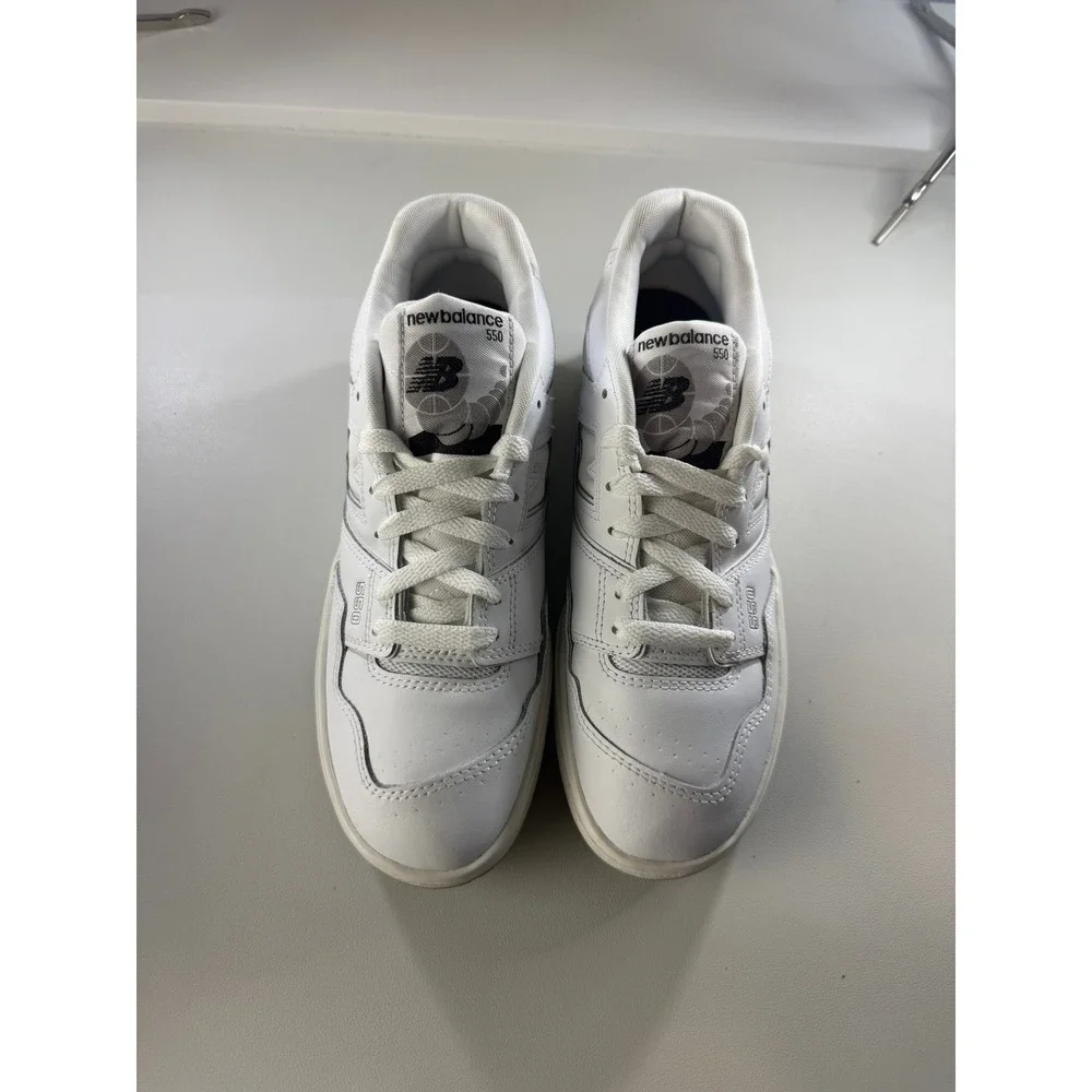 New Balance 550 GS White Leather Basketball Sneakers Youth Size 7New‎